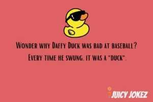 Baseball Joke about duck