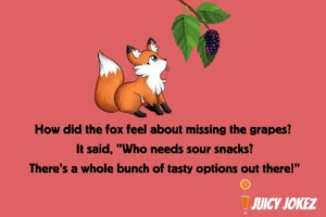 Fox Joke about sour grapes